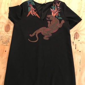 Black dress from Zara with a pretty cool design
